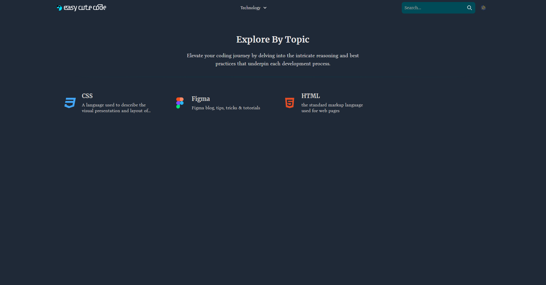An free tech educational platform for teaching new developers.