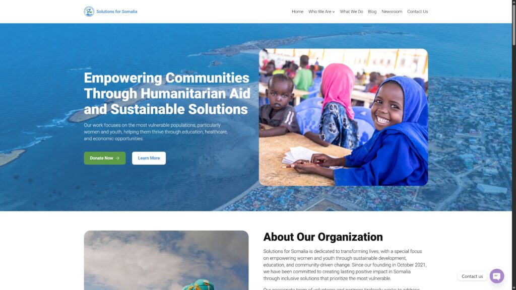 Solutions for Somalia: A Block Theme a Non-Profit Team Can Run
